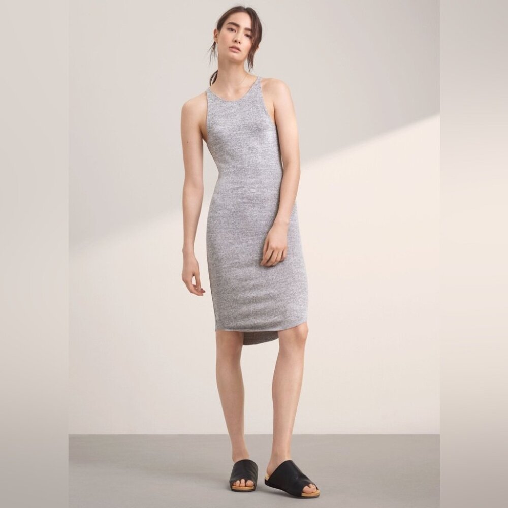 ARITZIA Wilfred Free Chrissy Dress, Size L Gray Aritzia Jersey Dress